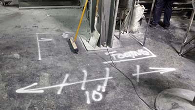 Concrete Scan to Locate Footings at Manufacturing Facility - Little Rock, Arkansas