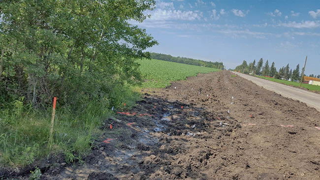 Private Utility Locate in Northern Alberta, Canada