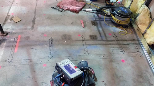 Post Tension Cables and Conduit Located for Contractor - Denver, Colorado