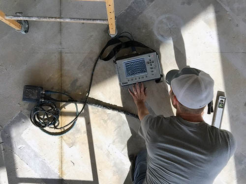 GPR Concrete Slab Scan to Locate Post Tension Cables – Melbourne, FL