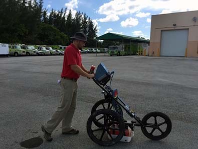 GPRS Scan Before Soil Borings - Miami, FL