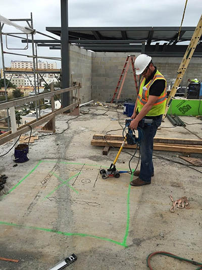 GPRS Scans Concrete Slab - St. Petersburg, Florida