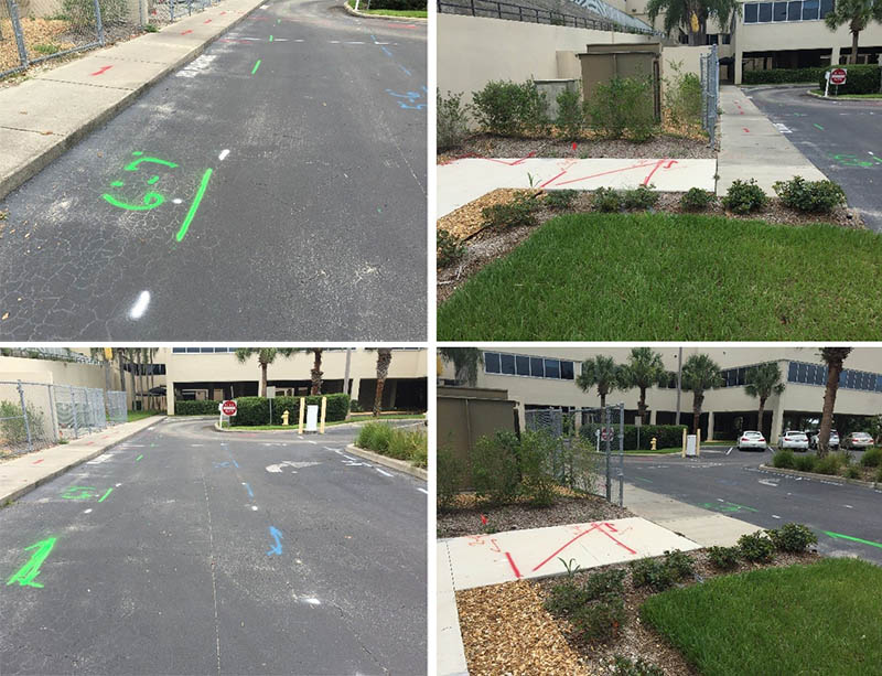 Utility Locate at Indian River Medical Center Vero Beach, Florida