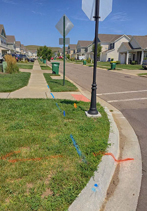 GPR Utility Locate Prior to Sign Installation - Junction City, KS