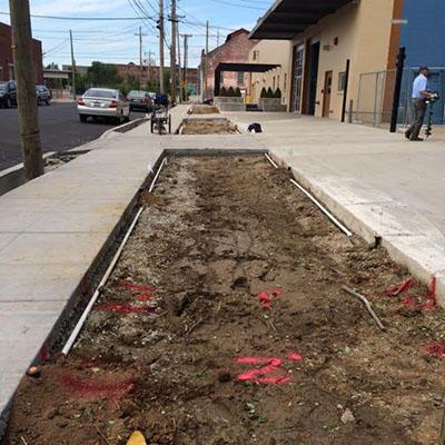 GPR Scan Prior to Installation of Fence - Louisville, Kentucky