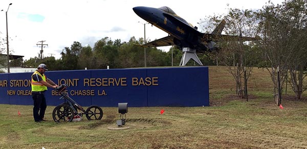 GPRS Locates Utilities at Military Base - Belle Chasse, LA