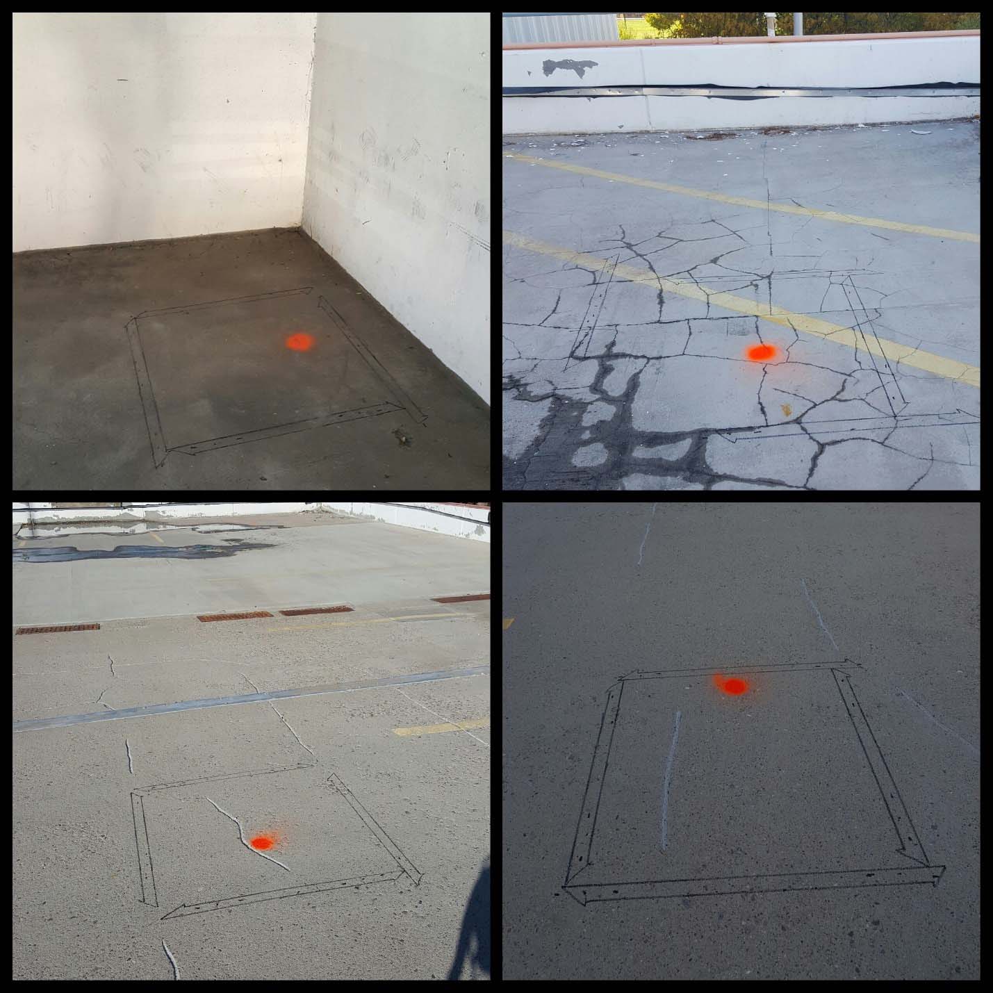 Parking Lot Scanned Prior To Core Drilling - Albuquerque, New Mexico 