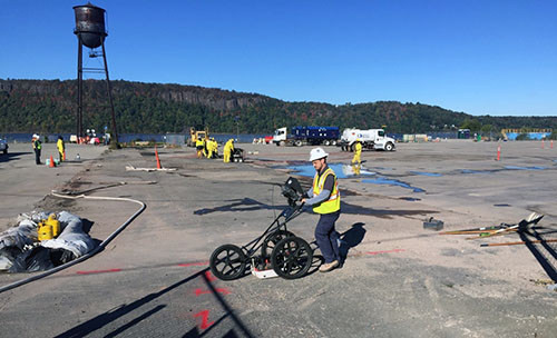 Ground Radar Scan Prior to Saw Cutting - Hastings-on-Hudson, NY