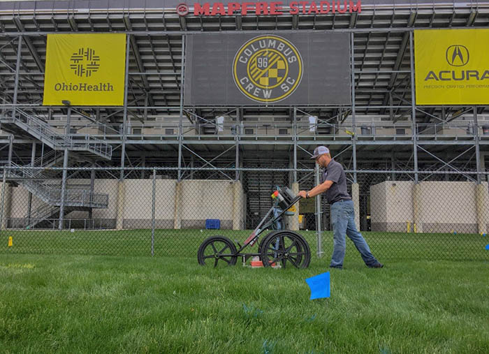 GPRS Locates Utilities at Stadium - Columbus, OH 
