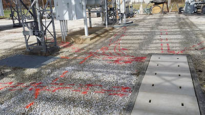GPRS Locates Underground Utilities at a Substation - Alliance, Ohio