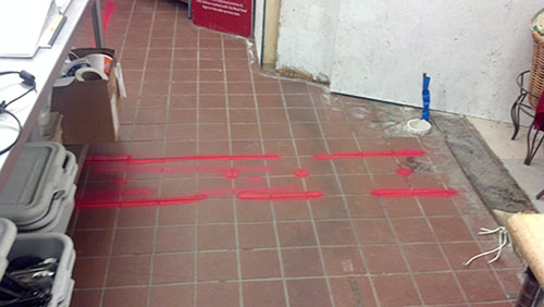 Scanning For Conduits In Concrete Slab - Lexington, Kentucky