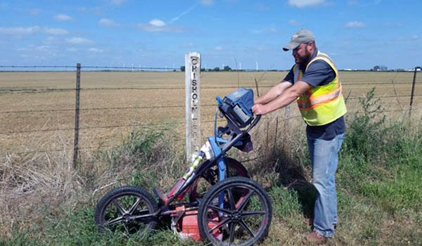 GPR Utility Scan Prior to Wind Turbine Construction - Tuttle, OK