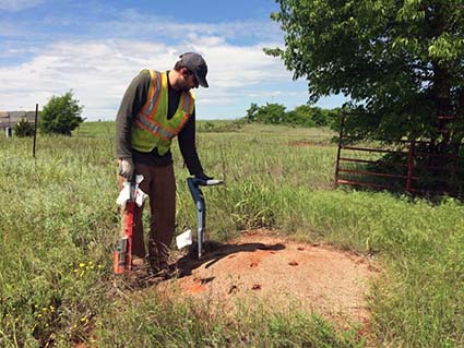 Pipeline Located by GPRS in Yukon, OK
