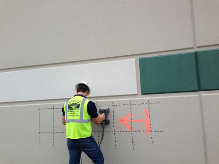 Scanning For Rebar In A Precast Concrete Wall - Nashville, Tennessee