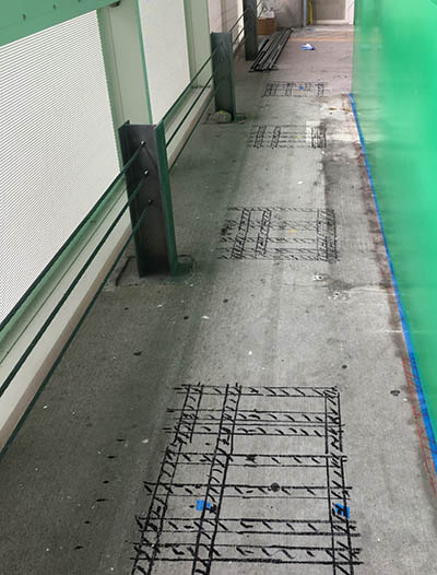 Concrete Scanning with GPR at Airport - Houston, TX