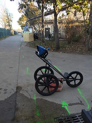 GPR Scanning for Private Underground Utilities – Dallas, TX