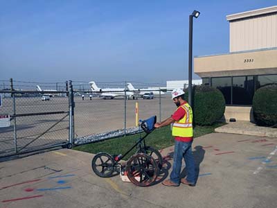 GPR Scanning for Private Underground Utilities – Dallas, TX