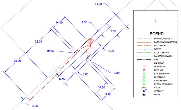 Private Utility Locate Before Soil Sample – Charleston, West Virginia